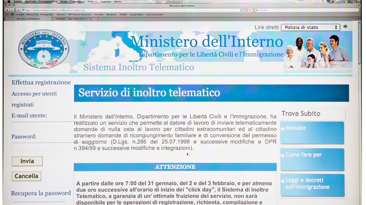 Decreto flussi 2025: al via il primo click day